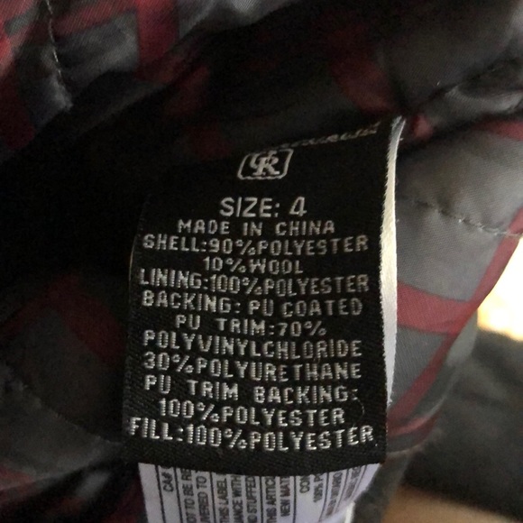 BOYS TOGGLE PEACOAT with Detachable Hood Size 4 - Picture 4 of 7